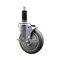 Service Caster 5'' Gray Poly Swivel 1-1/8'' Expanding Stem Caster with Brake SCC-EX20S514-PPUB-TLB-118 - alternate 1